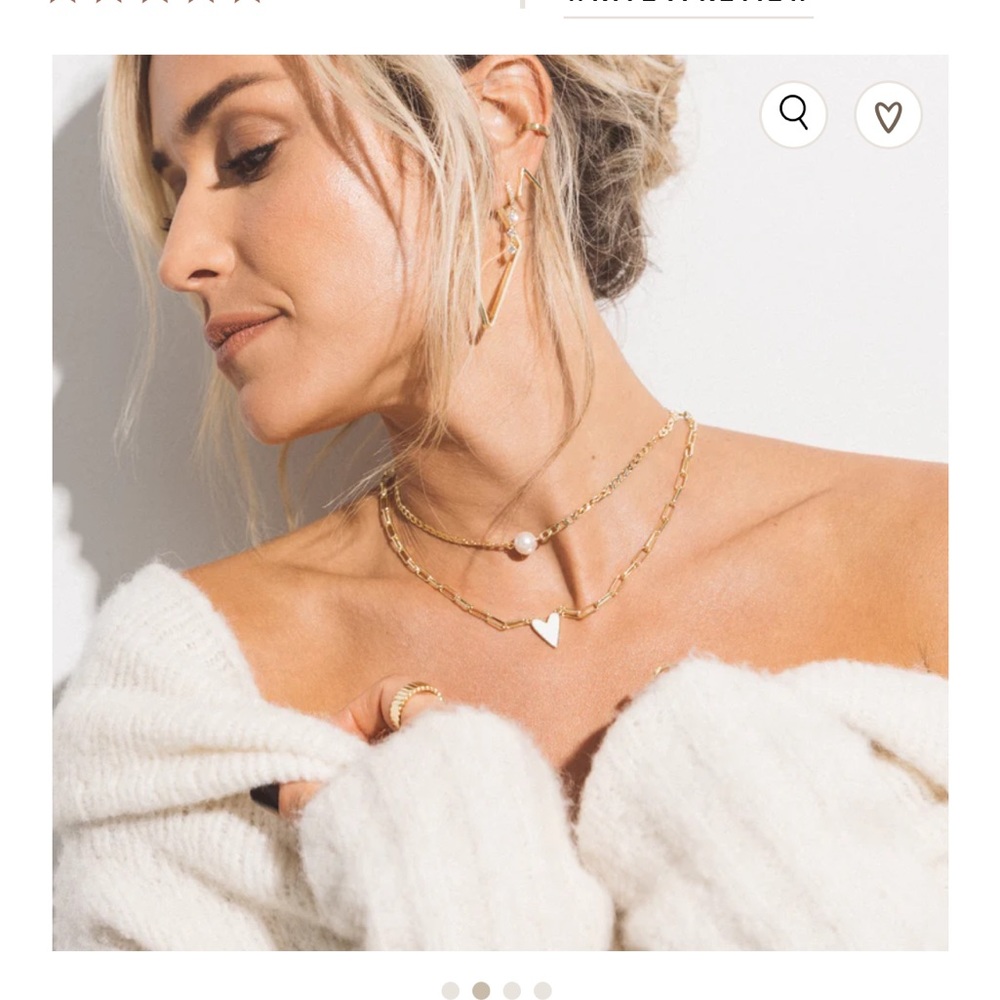 Uncommon James large heart necklace.